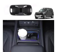 Black Center Console Cup Holder Compatible with Land Rover Defender 90 110 130 2020-2024 Car Cup Holder Expander Storage Box，Drink Cup Holder Organizer Accessories (for Defender 2022-2024)