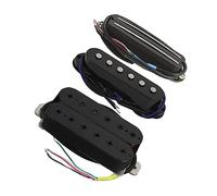 Black Ceramic Magnet Dual Hot Rail/Single Coil/Humbucker Guitar Pickup SSH Set For Neck/Middle/Bridge Position Electric Guitar Parts Replacement