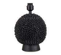 Black Ceramic Sea Urchin Table Lamp Base black