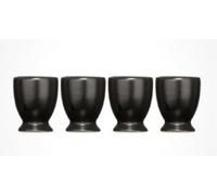Black Ceramic Text Jars -JUG,OIL, VINEGAR , UTENSIL HOLDER , EGG CUPS -NEW