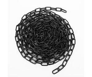 Black Chain Link 1/8", 30ft Long Heavy Duty Chain Bulk Durable Swing Chain for Hanging Plants, Anchoring, Towing, Outdoor Fence, Punching Bag, Hammock Chair