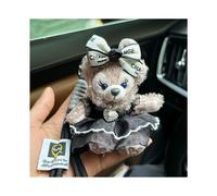 (Black Chanel Rose) Fox Plush Fashionable Keychain Doll Featuring Amazing Color Variations And Super Soft Plush Unique Style For