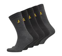 (BLACK/ CHARCOAL MARL, 7-11) Brave Soul Emblem 5 Pack Socks