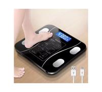(Black charging model) Digital Bathroom Scales for Body Weight, Weighing Scale Electronic Bath Scales
