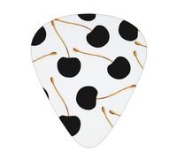 Black Cherry Acoustic GuitarGuitar Picks 12 Pcs, Electric Guitar Essential Thick And Thin Guitar Plectrums Students 0.46 0.96 0.71 Mm