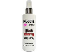 Black Cherry Body Spray - 100ml Eau de Toilette (EDT) - Atomiser Mist - Fruity Scent - Vegan Friendly - Puddle of Wax - Made in the UK