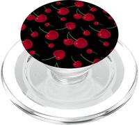 Black Cherry Bomb Pattern Cute PopSockets PopGrip for MagSafe
