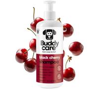 Black Cherry Dog Shampoo by Buddycare | Deep Cleansing Shampoo for Dogs | Black Cherry Scented | With Aloe Vera and Pro Vitamin B5 (500ml)