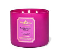 Black Cherry Merlot Scented 3-Wick Candle, 14.5 oz - Long-Lasting, Rich Fruity Fragrance, Premium Soy Wax Blend, Perfect for Home & Gift