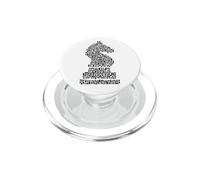 Black Chess Knight Piece Mosaic PopSockets PopGrip for MagSafe