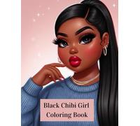 Black Chibi Girl Coloring Book