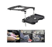 (Black) Children Car Safety Seat Footrest Foldable Pram Footrest Adjustable Attachment Support Baby Foot Pedal Rest Holder Accessories