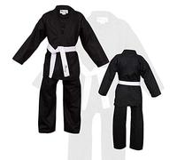 Black Children's Karate Suit Free White Belt Kids Karate suit (150cm)