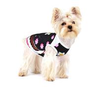 Black Chocolate Cake Small Cotton Dog Vest L - Breathable, Comfortable, Stylish Apparel for Pets