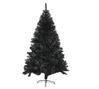 Black Christmas Tree, Artificial Christmas Tree, Dense Foliage, with Metal Frame, Suitable for Indoor and Outdoor Use(1.8m/6ft)