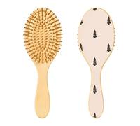 Black Christmas Wooden Hair Brush Wooden Paddle Hair Brush Wood Hairbrush Wooden Massage Brush
