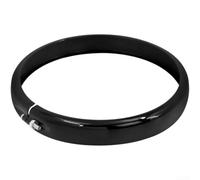Black Chrome 5.75 Inch Headlight Bezel Ring for 883 1200 X48 for dyna Bikes - Protective Lamp Cover Trim Accessory(Black)
