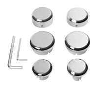 Black Chrome Front Rear Axle Nut Swingarm Pivot Bolt Covers Compatible With Sportster S RH1250S Motorcycle 2021 2024 Fits Similar Models(Chrome)