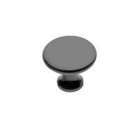 (Black Chrome) Kitchen Cupboard Cabinet Door Drawer Round Knob Handle Udine by GTV 7 Colours