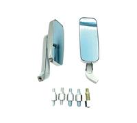 Black/Chrome Retro Motorcycle Side Mirrors Aluminum Alloy Universal 8/10MM Cruiser Chopper Moto Rear View Mirror For Harley for Dyna(Chrome Mirrors)