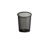 (black) Circular Mesh Wastebasket Trash Bin