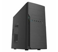 Black CIT Classic Micro ATX Computer PC Case mATX With 80mm Rear Fan 500W PSU