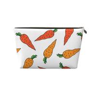 Black Claw Mark Leather Portable Cosmetic Bag Organiser Suitable Business Trip for Woman Man