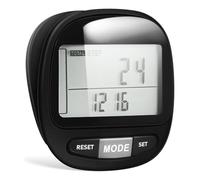Black Clip on Step Counter Pedometer with 3d Sensor