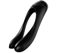 Satisfyer Candy Cane Black. Satisfyer Candy Cane Finger Vibrator Black