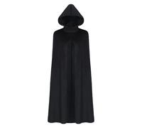 Black Cloak Womens Halloween Costume Adult Ladies Costumes Christmas Carnival Cosplay Party Fancy Dress Uniform Hooded Cape Women with Hood Dresses for Vampire Adults Kids Masquerade Black XL