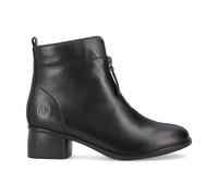 Black Closed Booties- female- Remonte- Heeled Boots- Black- 4 UK- Shoes 4 UK