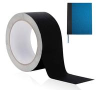 Black Cloth Bookbinding Repair Tape, 5cm x 5m /1.96 inches x 5.46 yards, Premium Adhesive Duct Tape for Library Book Binding and Sealing, Conceal Rips, Scratches, And Tears