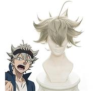 Black Clover Anime Cosplay Asta Gridelin Short Wig Cosplay Heat-Resistant Fiber Cosplay Wigs Costume Prop + Wig Cap