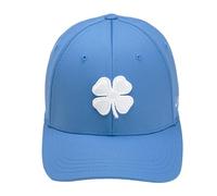 Black Clover Golf- Spring Luck Carolina Hat Carolina Blue/White Clover Small/Medium, White-carolina Blue, S-M