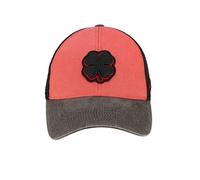 Black Clover Standard Two Tone Vintage 34 Adjustable Hat, Red/Black Hat/3D Red Trim Felt Patch