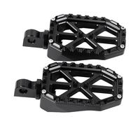 Black CNC 10mm MX Motorcycle Rear Passenger Footrest Foot Pegs 360 Rotating Rest Pedal For Harley Road Glide King Dyna Sportster