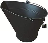 Black Coal Bucket Fireside Accessories Kindling Log Coal Fuel Storage Scuttle Marco Paul Black One Size