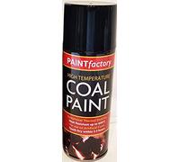 Black Coal Paint 400ml Rejuvenates Gas Fire Coals Spray Can Gallery Paint