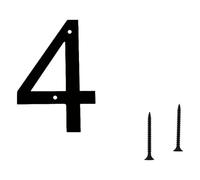 Black Coated Floating Address Numbers, Metal Modern House Plaques for Garden Mailbox Door Decors & Visibility Signage Floating Houses Number for Outside