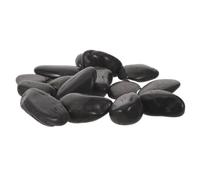 Black Cobblestone Natural River Cooking Stones for Serving 4.4lbs | Rounded Edges, Nonporous Smooth Surface, Restaurant Serving and Barbecue Station Use, Home Cooks