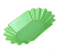 Black Coffee Beans Display 22 x 13 cm Stable (Green) | Sturdy PP material, easy to clean, ideal for daily use, 22 x 13 x 3.5 cm, non-slip
