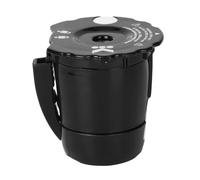 Black Coffee Capsule Cup Ground Filter Refillable Removable Lid，Compatible For Pod 2.0 For My