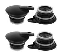 Black Coffee Carafe Replacement Lid 4pcs for Hk1500 Hk-2000 Pots | PP Material, Detachable Handle, Sealed Design, Universal Fit for Pitchers, Outdoor Picnics and Commuters