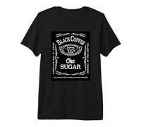 Black Coffee, One Sugar, Instructions for My Work Coffee Premium T-Shirt
