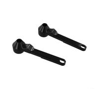 Black Coffee Scoop with Leveling Funnel, 2 Tbsp Measuring Spoon for Ground Coffee, Reusable K Cups, Protein Powder, Baby Formula, Easy Clean Plastic Tool with Hanging Hole for Kitchen Storage(two)