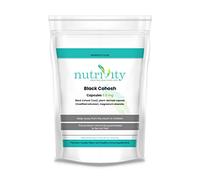 Black Cohosh Root 6.5 mg Capsules Menopause Relief Natural Supplement by Nutrivity (30)