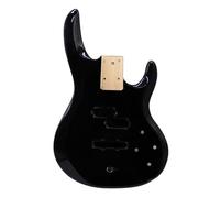 Black Color Poplar Wood Electric Bass Guitar Body