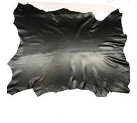 Black Color Soft Genuine Leather Fabric Sheet Real Goat Skin Piece Sewing Leather Material 60x70cm Thickness 0.6mm