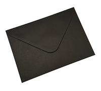 Black Coloured Envelopes for Greetings Cards, Crafts, Party and Wedding Invitations - Pre-Gummed 100gsm Paper - by the CandyRush Charity