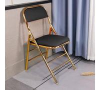 Black Coloured Padded Folding Chair - Lightweight Compact Design for Indoor & Outdoor Use Comfortable Seating Easy Storage Perfect for Housewares & Events